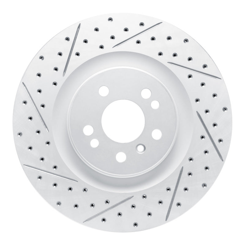 R1 Concepts 06-12 Mercedes-Benz Gl320 Front Left Drilled & Slotted Geo-Carbon Rotor