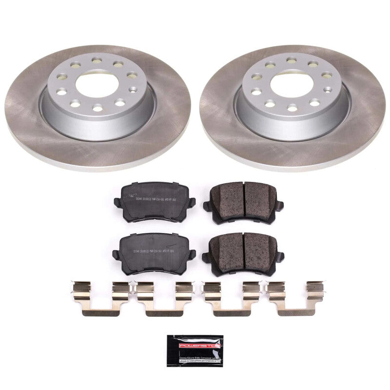 PowerStop 2009 Volkswagen Passat Rear Semi-Coated Rotor Kit