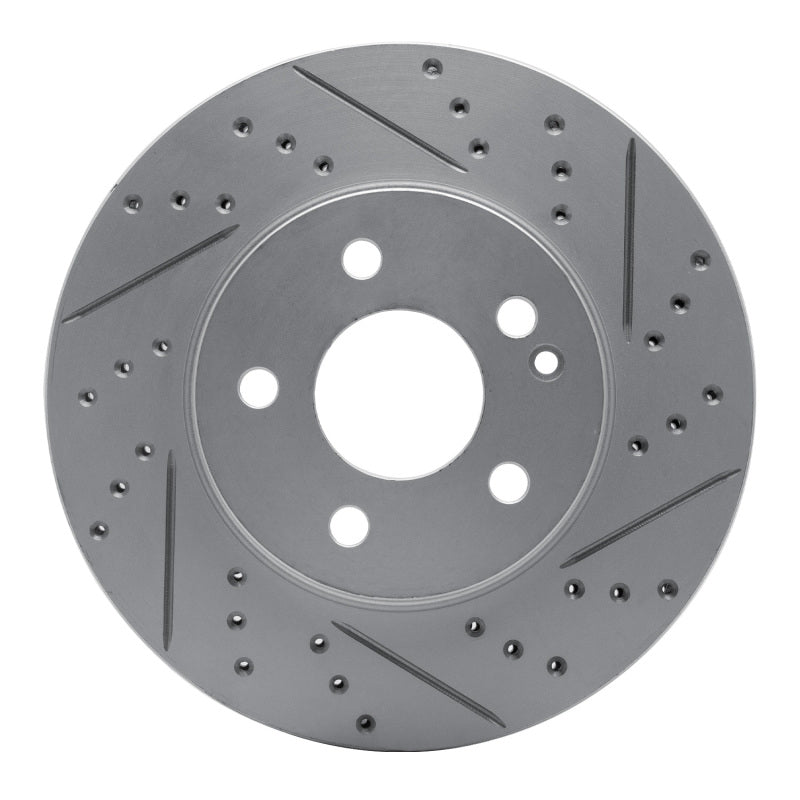 R1 Concepts 06-11 Mercedes-Benz B200 Front Right Drilled & Slotted Geo-Carbon Rotor