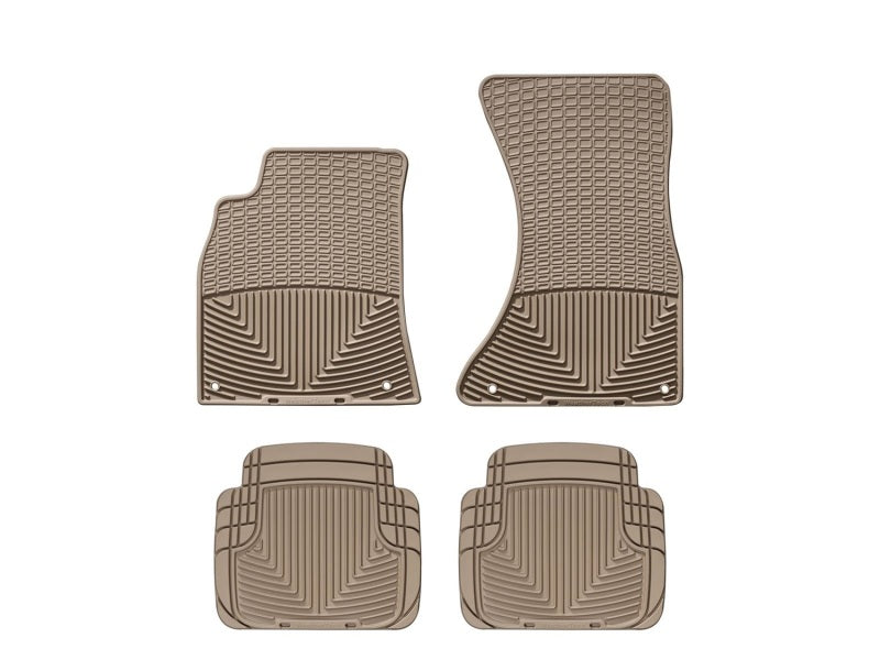 WeatherTech  09-11 Audi A4/S4/Rs4 Front And Rear Rubber Mats - Tan