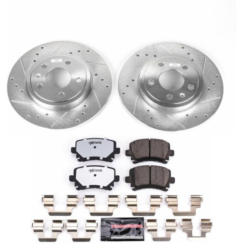 PowerStop 05-09 Audi A4 Rear Z26 Street Warrior Brake Kit