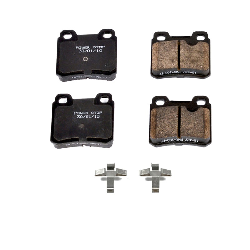 PowerStop 94-96 Saab 900 Rear Z17 Evo Ceramic Brake Pad w/Hardware