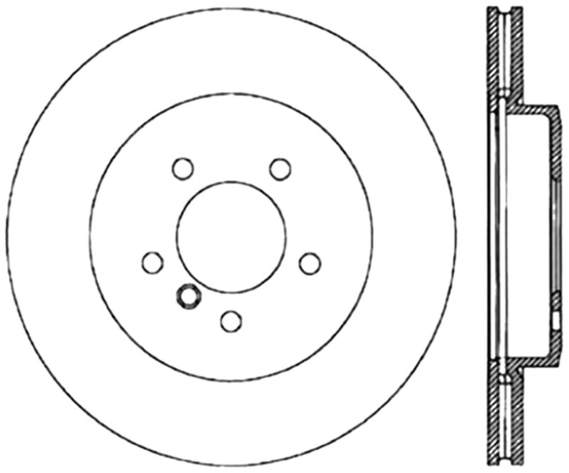 Stoptech Centric 03-06 BMW 330Ci/04-05 330i/330xi/06-08 Z4 Front Premium High-Carbon Cryo Break Rotor
