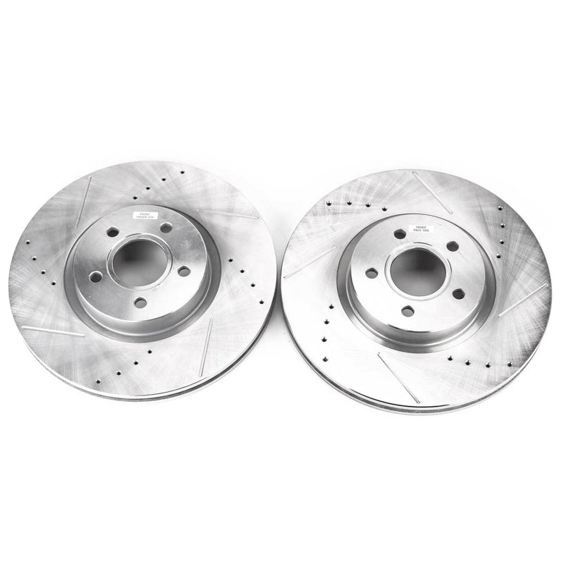 PowerStop 13-19 Ford Escape Front Evolution Drilled & Slotted Rotors - Pair