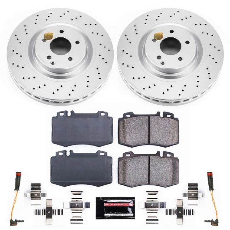 PowerStop 02-04 Mercedes-Benz C32 AMG Front Z23 Evolution Sport Coated Brake Kit