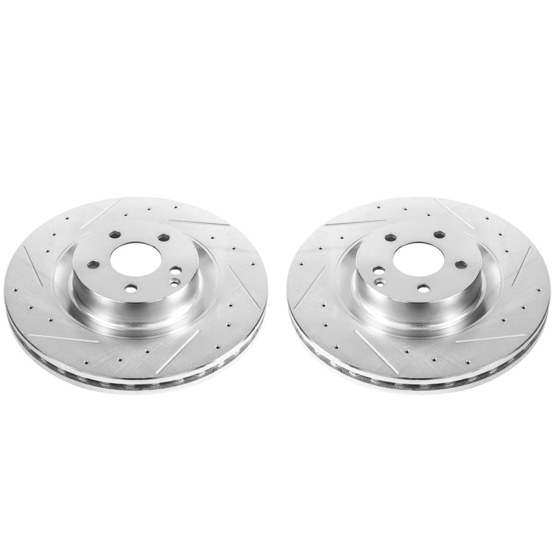 PowerStop 09-14 Mercedes-Benz CL550 Front Evolution Drilled & Slotted Rotors - Pair