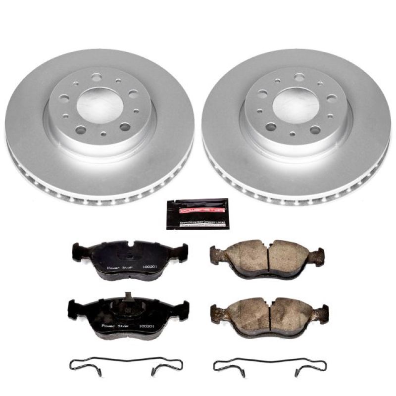 PowerStop 94-97 Volvo 850 Front Z23 Evolution Sport Coated Brake Kit