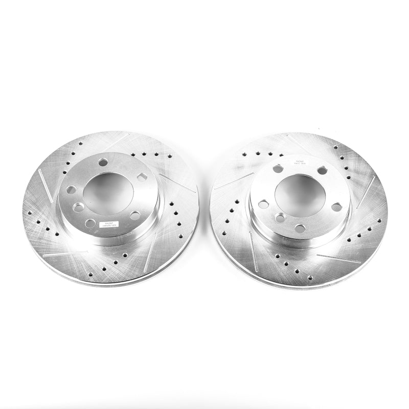 PowerStop 92-98 BMW 318i Front Evolution Drilled & Slotted Rotors - Pair