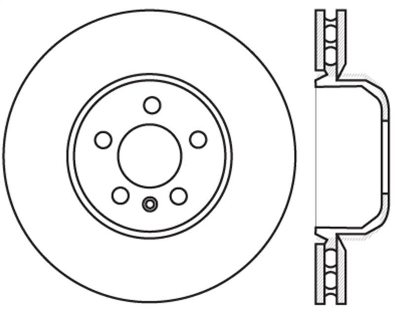 StopTech 10-17 BMW 535i Slotted Sport Brake Rotor - Front Right