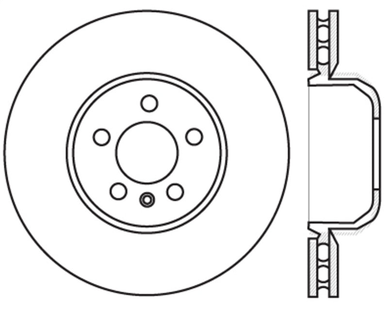 StopTech 10-17 BMW 535i Slotted Sport Brake Rotor - Front Left
