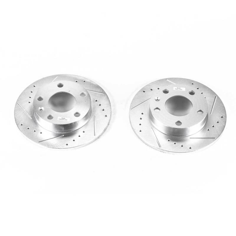 PowerStop 02-06 Audi A4 Rear Evolution Drilled & Slotted Rotors - Pair