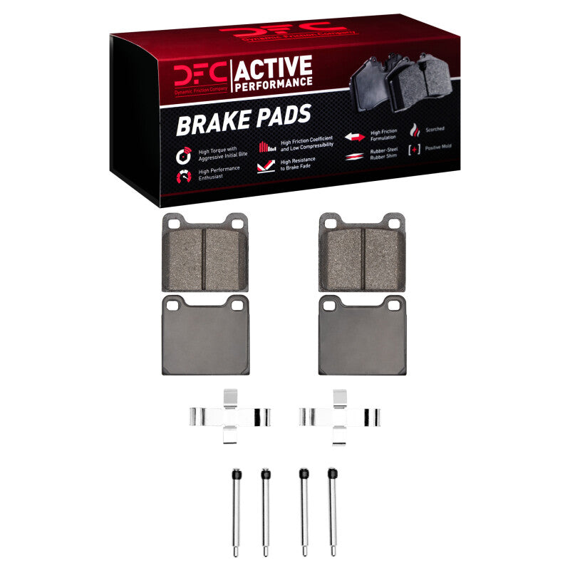 DFC 63-65 Porsche 356 Front Active Performance Pads and Hardware Kit