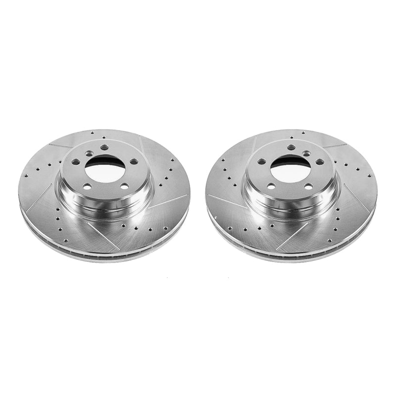 PowerStop 03-05 Land Rover Range Rover Front Evolution Drilled & Slotted Rotors - Pair