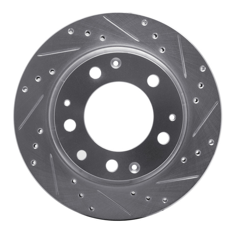 R1 Concepts 69-83 Porsche 911 Rear Right Drilled & Slotted Silver Brake Rotor