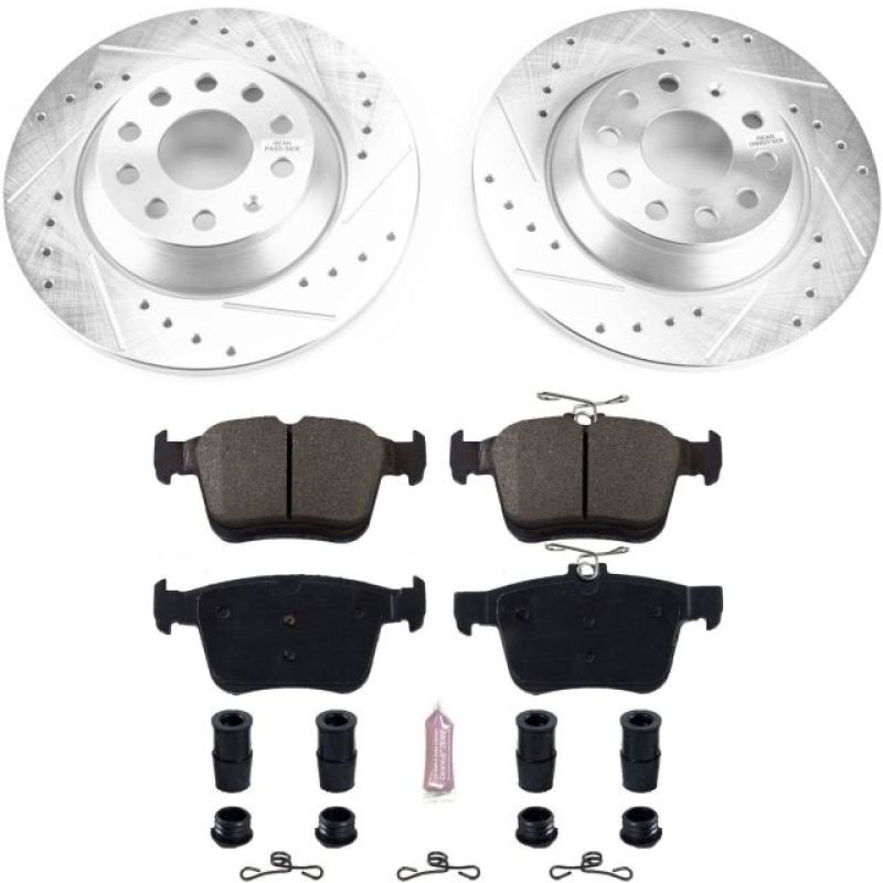 PowerStop 16-18 Audi TT Quattro Rear Z23 Evolution Sport Brake Kit
