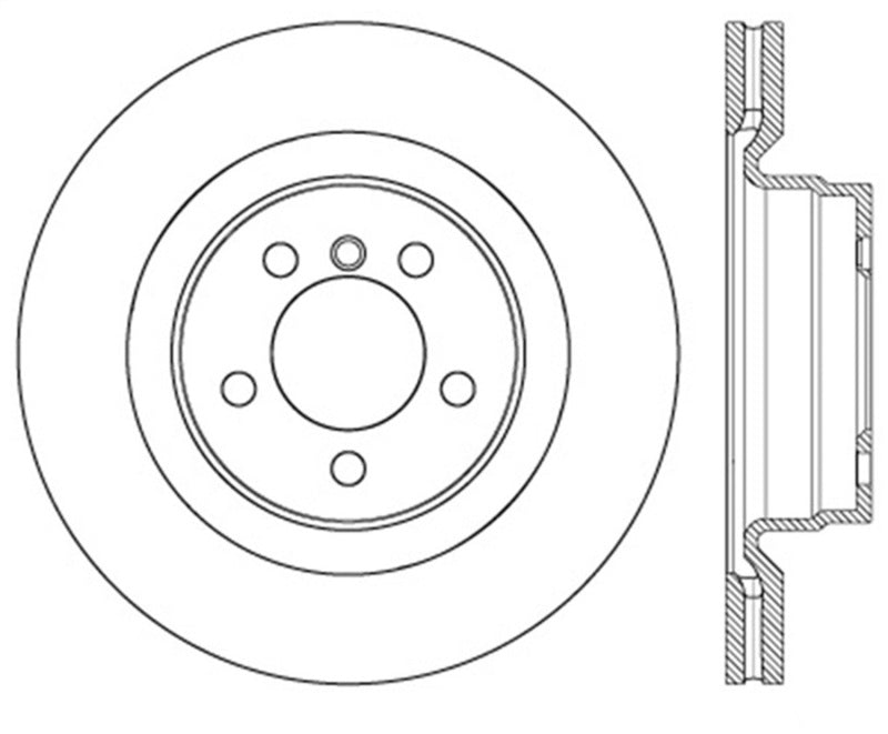 StopTech 06-09 Land Rover Range Rover SportStop Slotted & Drilled Front Left Rotor