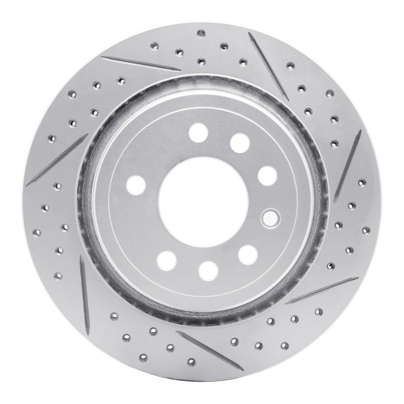 R1 Concepts 08-11 Saab 45903 Rear Right Drilled & Slotted Geo-Carbon Rotor