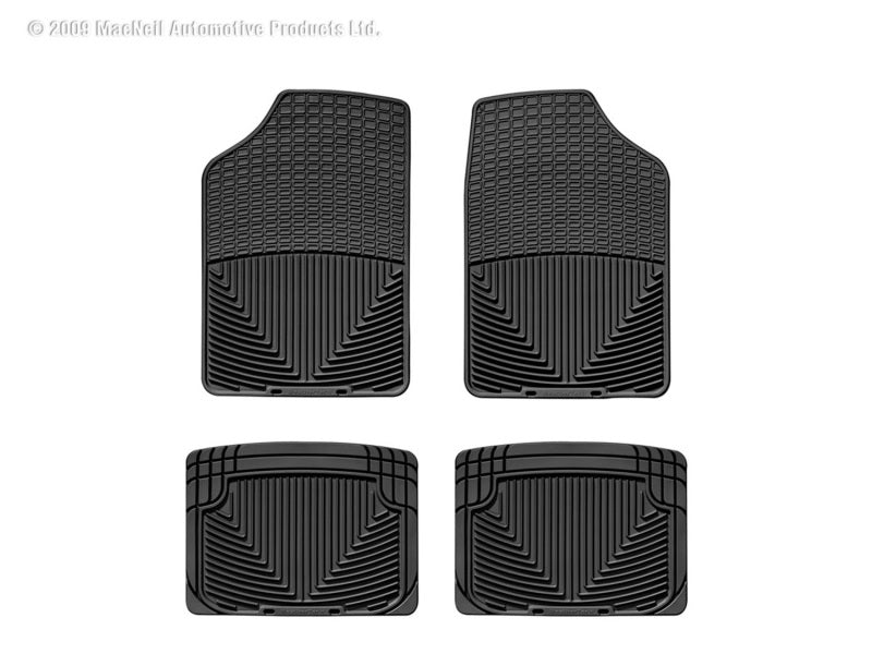 WeatherTech  66-92 Dodge Monaco Front And Rear Rubber Mats - Black