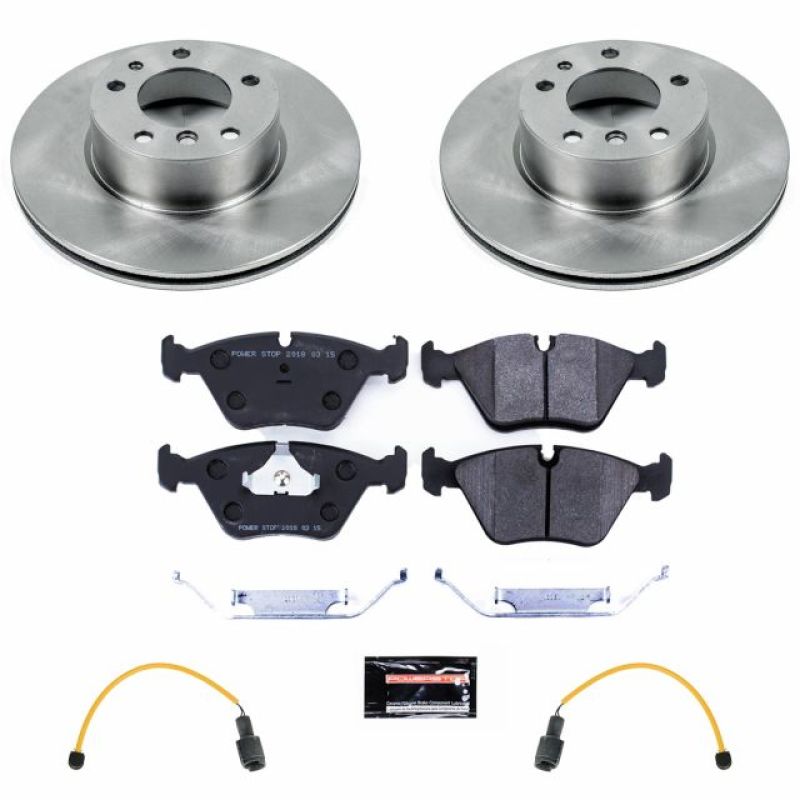 PowerStop 1989 BMW 525i Front Track Day SPEC Brake Kit