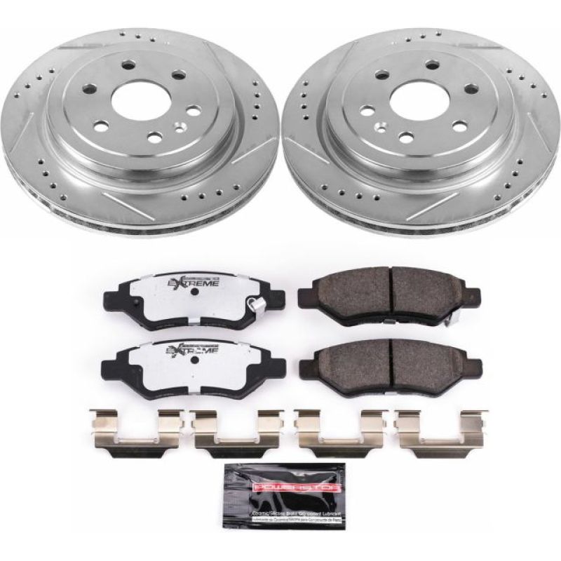 PowerStop 10-16 Cadillac SRX Rear Z26 Street Warrior Brake Kit