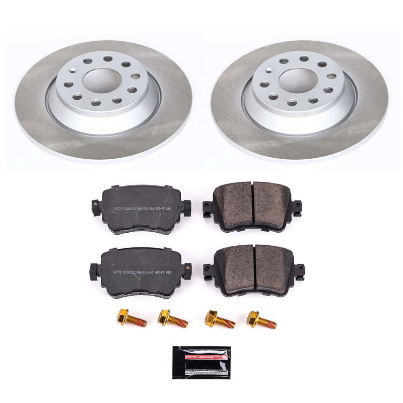 PowerStop 16-18 Audi Q3 Quattro Rear Semi-Coated Rotor Kit