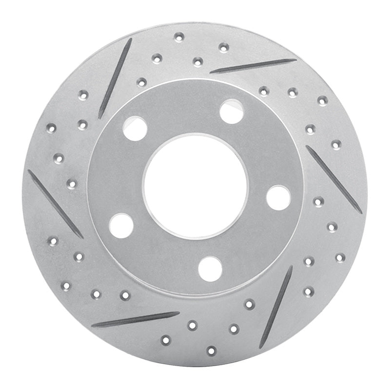 R1 Concepts 92-05 Audi A6 Quattro Rear Left Drilled & Slotted Geo-Carbon Rotor