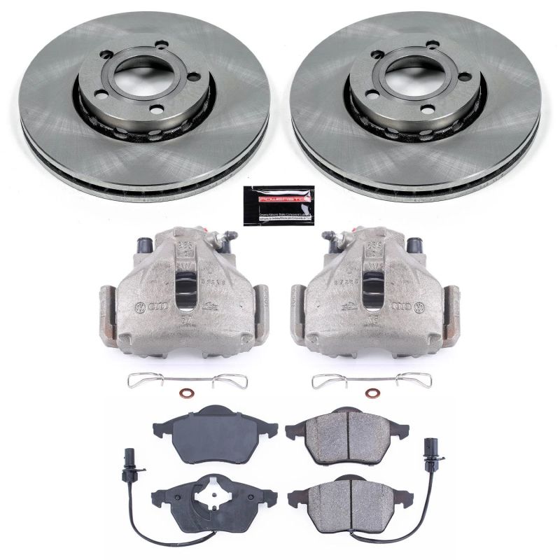 PowerStop 99-04 Audi A4 Autospecialty Kit w/ Calipers - Front