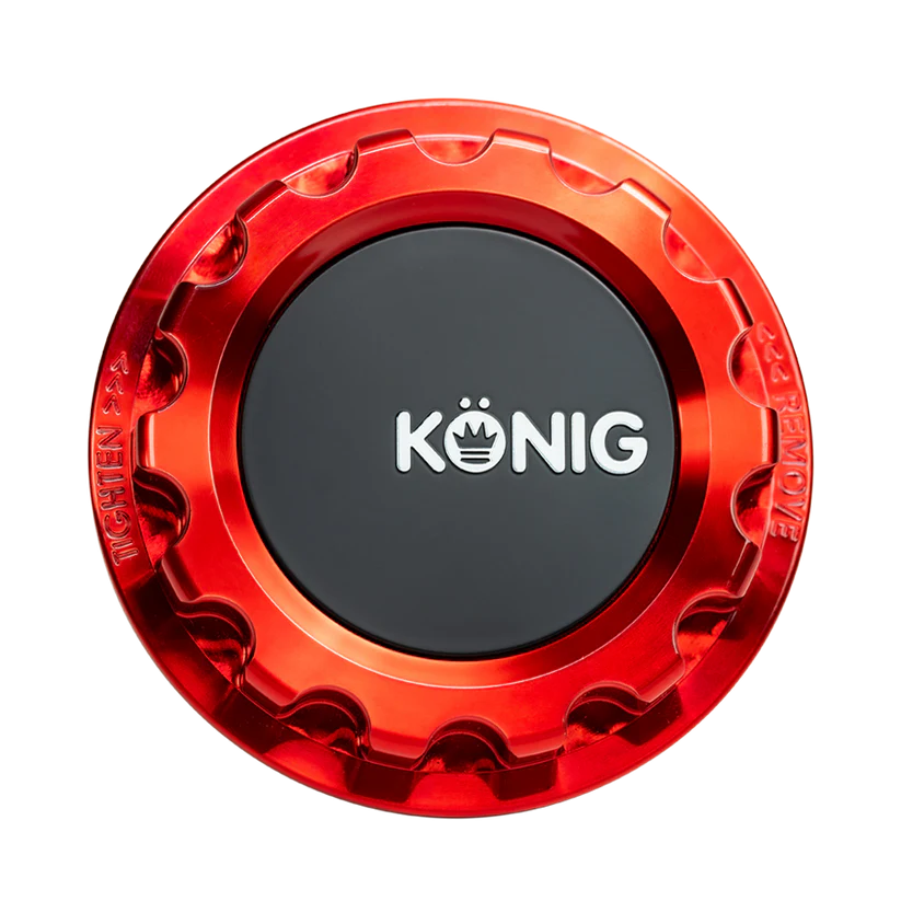 Konig Red Anodized Gear Center Cap For MRK1 Wheels