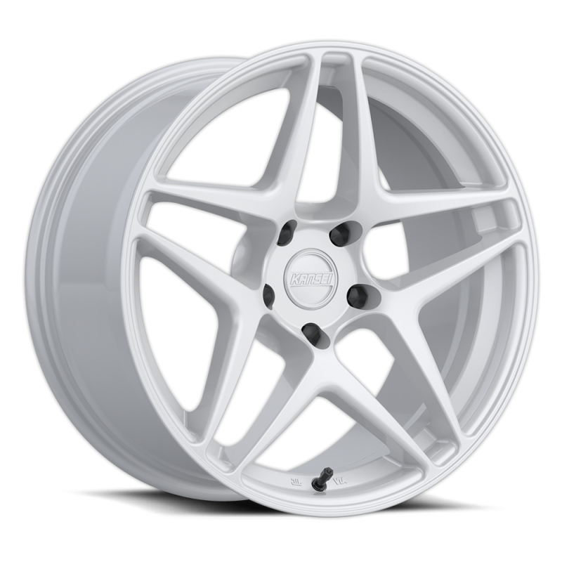 Kansei Wheels Kansei K15W Astro 18x9.5in / 5x120 BP / 35mm Offset / 72.56mm Bore - Gloss White Wheel