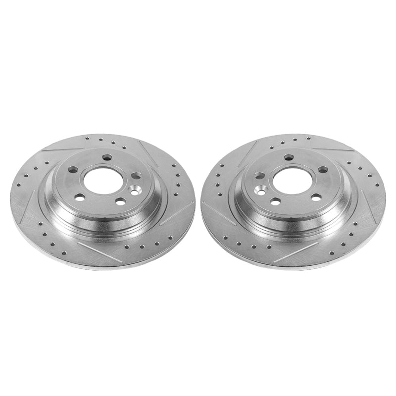 PowerStop 11-15 Volvo S60 Rear Evolution Drilled & Slotted Rotors - Pair