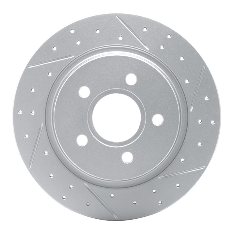 R1 Concepts 04-13 Volvo C70 Rear Right Drilled & Slotted Geo-Carbon Rotor