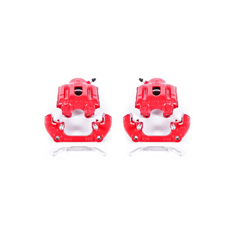 PowerStop 94-95 BMW 540i Front Red Calipers w/Brackets - Pair
