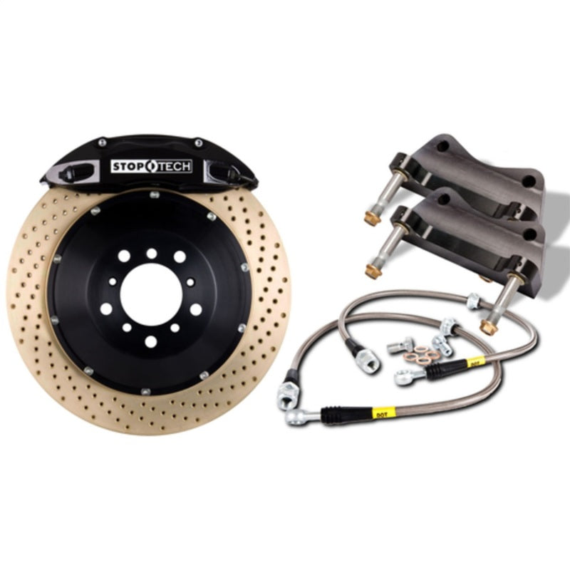 StopTech 99-02 Audi RS4 w/ Silver ST-40 Calipers 355x32mm Slotted Rotors Front Big Brake Kit