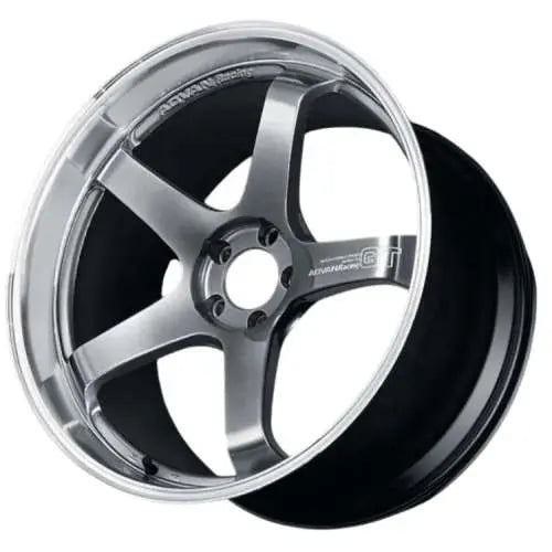 Advan GT Premium 21x9.5 +40 5x114.3 Machining and Hyper Platinum Black Wheel