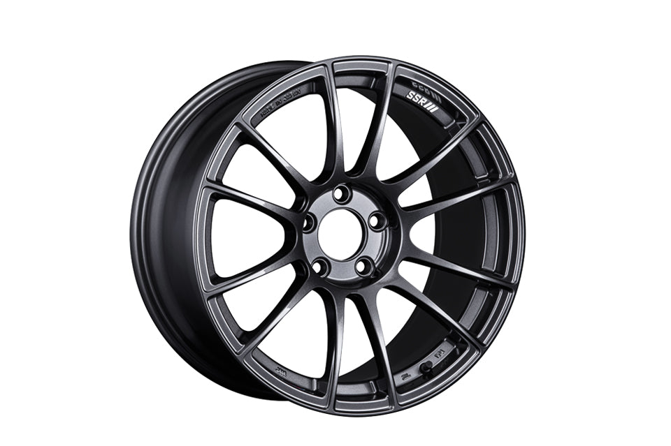 SSR GTX04 17x9 5x100 38mm Offset Dark Gunmetal Wheel