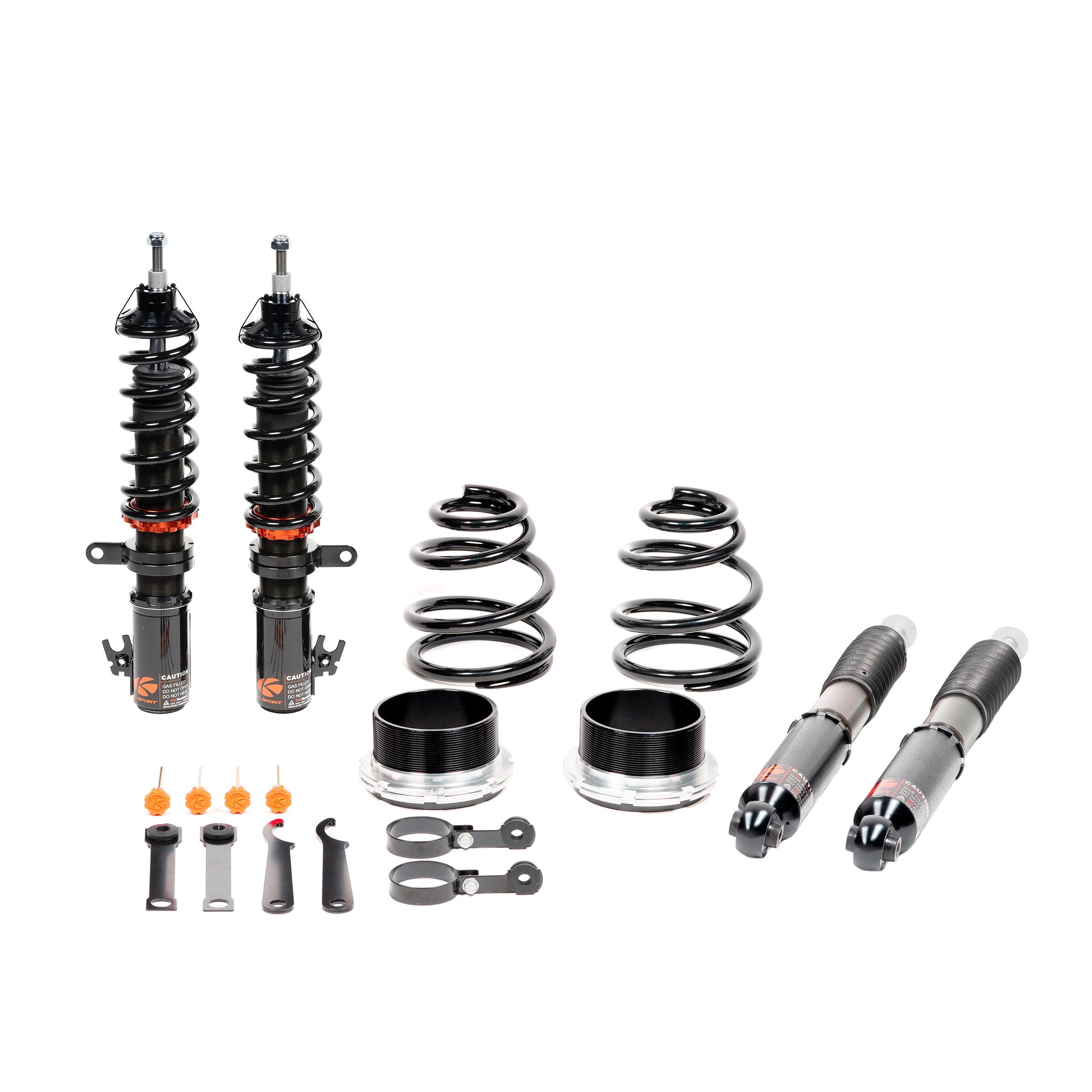 KSport Version DR Drag Race Coilover Kit - BMW 1989-1995 E34 5 Series 525i, 530i, 535i, 540i w/51mm OE Front Strut