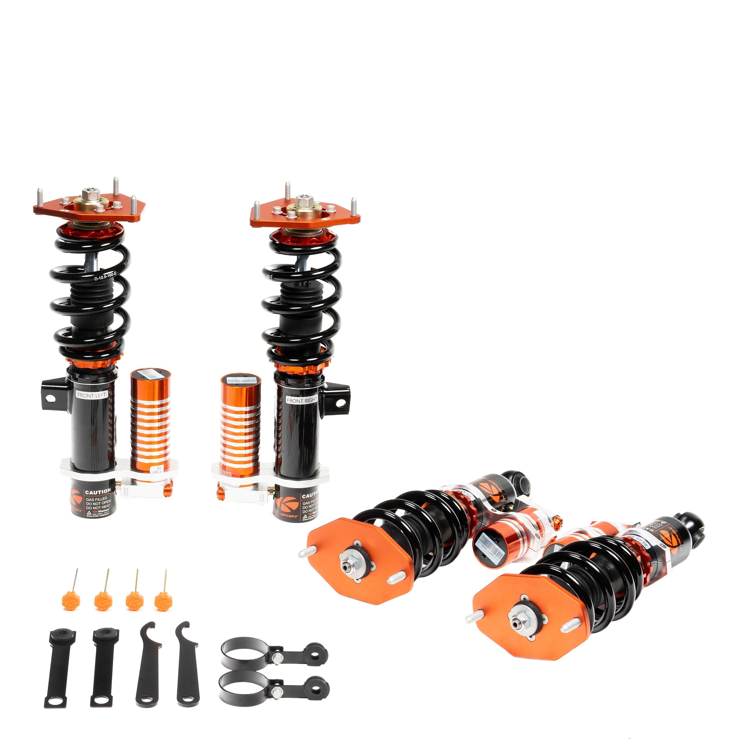KSport Circuit Pro 3 Way Coilover Kit - BMW 2014-2018 F22 2 Series 228i, 230i, excludes xDrive & M-Sport