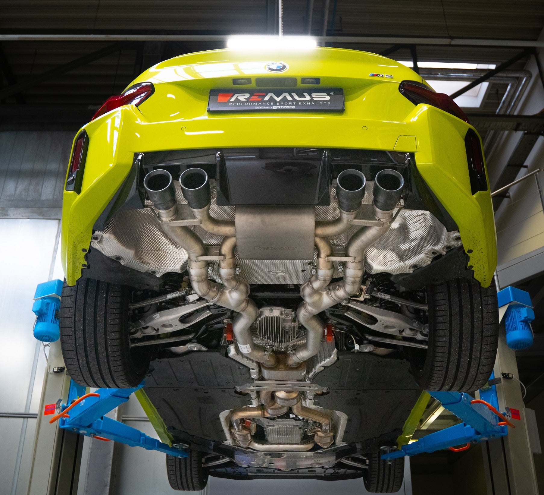 Remus 2023+ BMW M2 G2M G87 Axle Back Sport Exhaust System (Connection Tube & Tail Pipe Set Req)