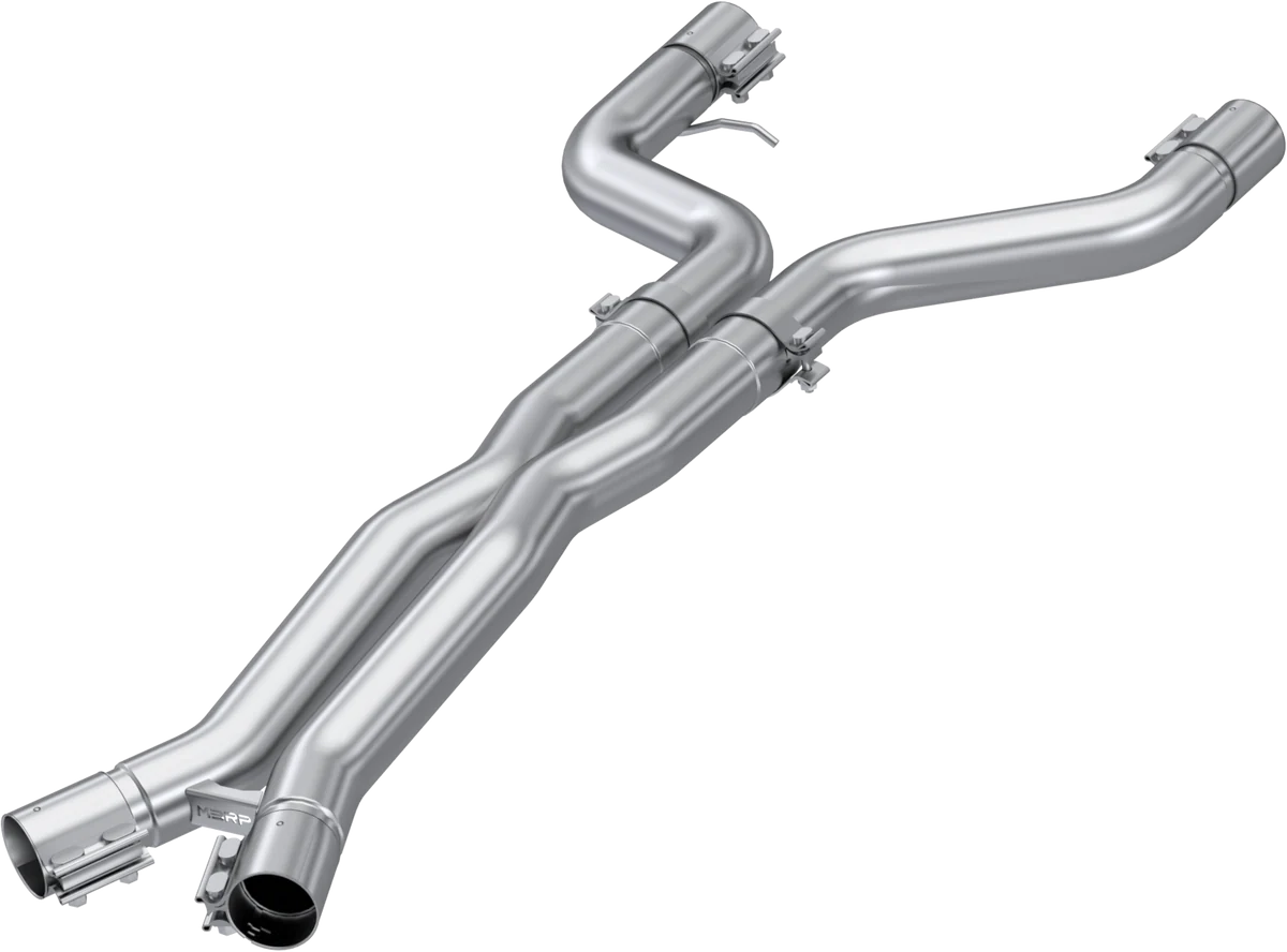 MBRP 3" T304 Stainless Steel Resonator Bypass Exhaust - BMW G80/G82 M3/M4