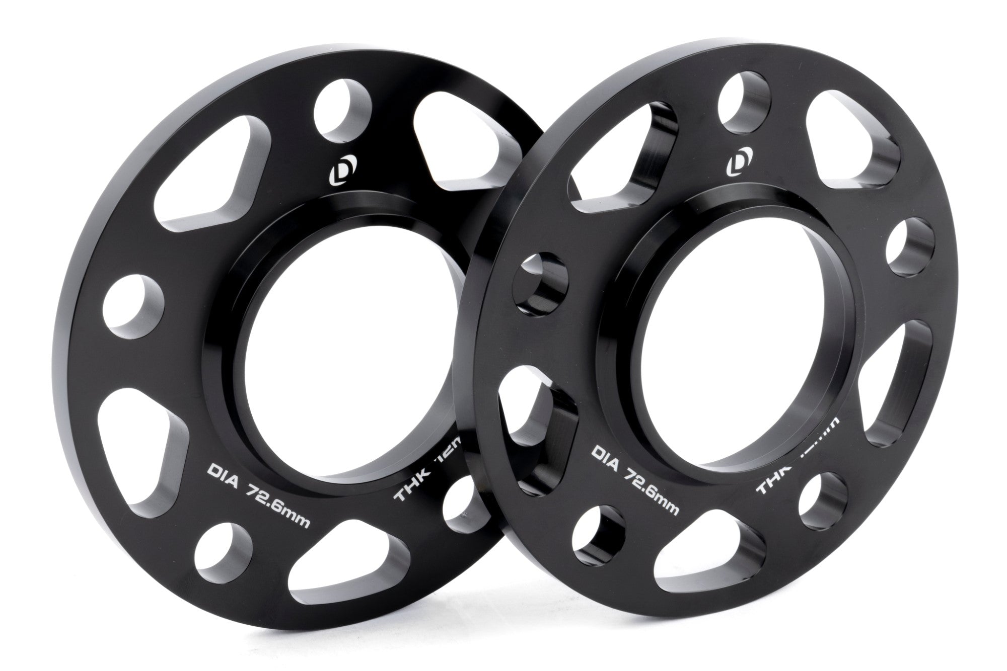 Premium DINAN 5x120 bolt pattern wheel spacers, featuring lightweight design and multiple thicknesses for perfect wheel stance.