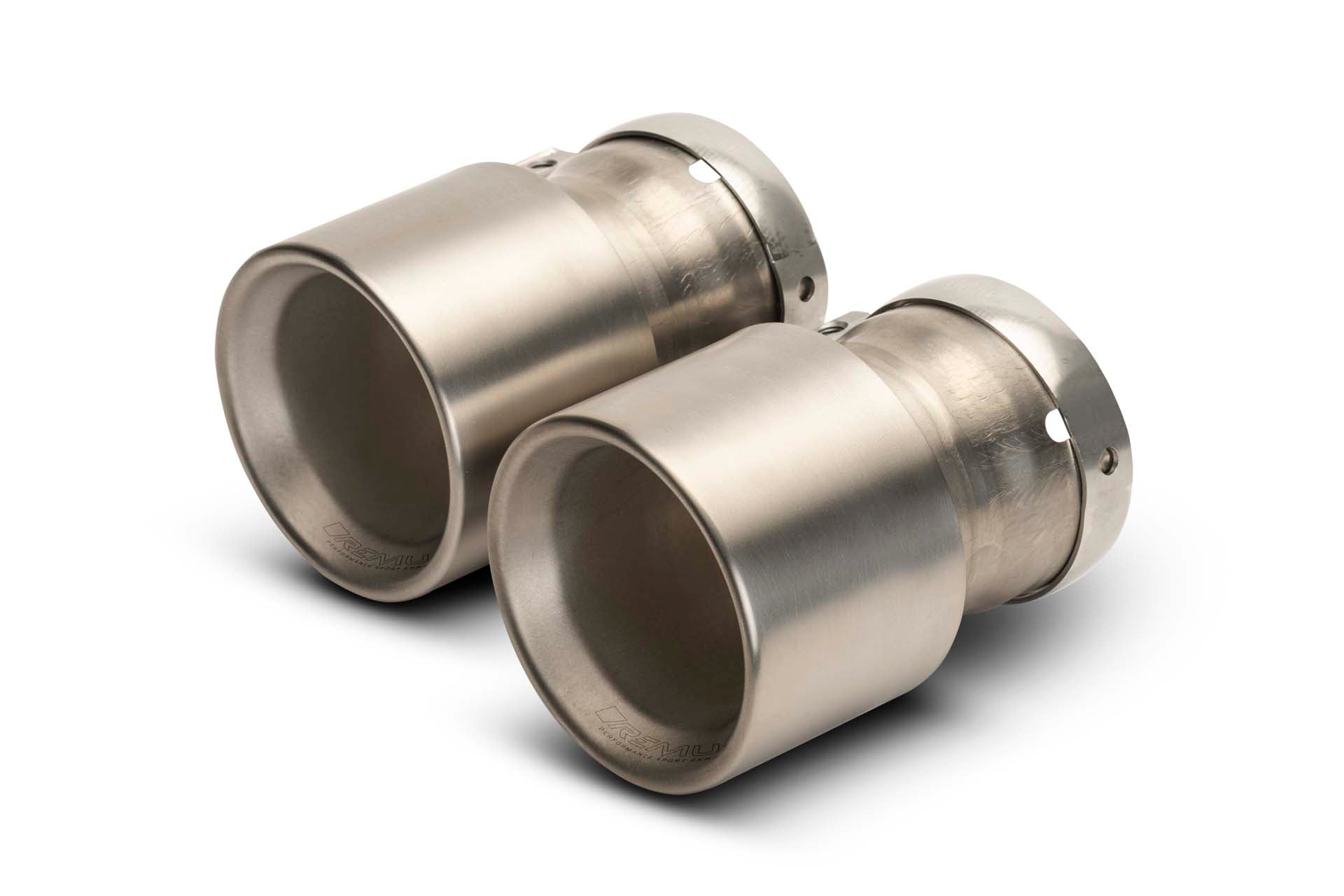 Remus 22+ Porsche 911 GT3RS OPT 100mm Titanium Tail Pipe Set