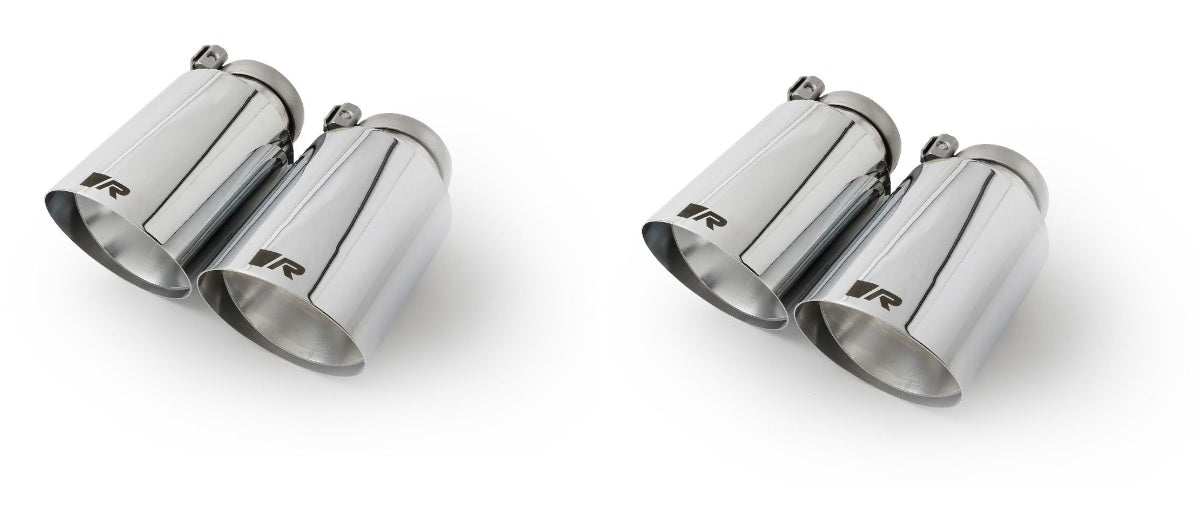 Remus 2014 BMW M3 F80 Sedan 3.0L 317 Kw (S55B30) Axle Back Exhaust w/Straight Cut Chrome Tail Pipe Set