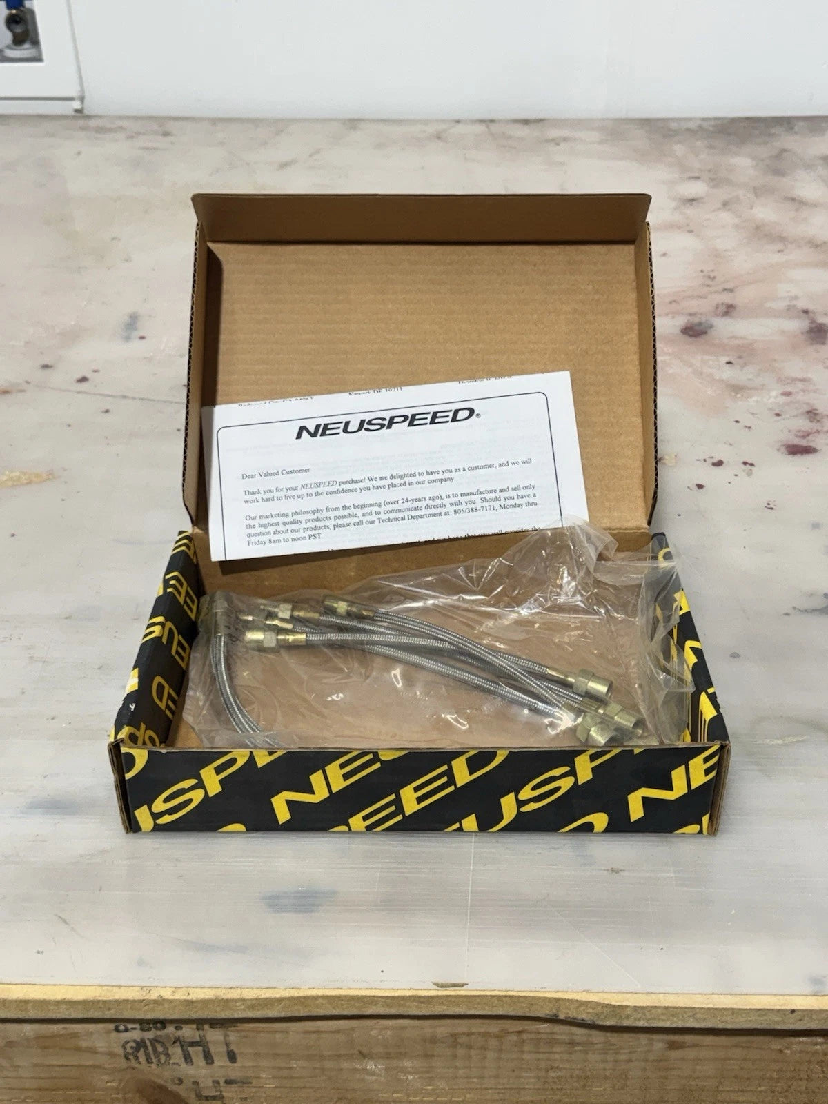 NEUSPEED Stainless Brake Lines B5 Audi A4 FWD 1996-1999.5 - NOS - CLEARANCE