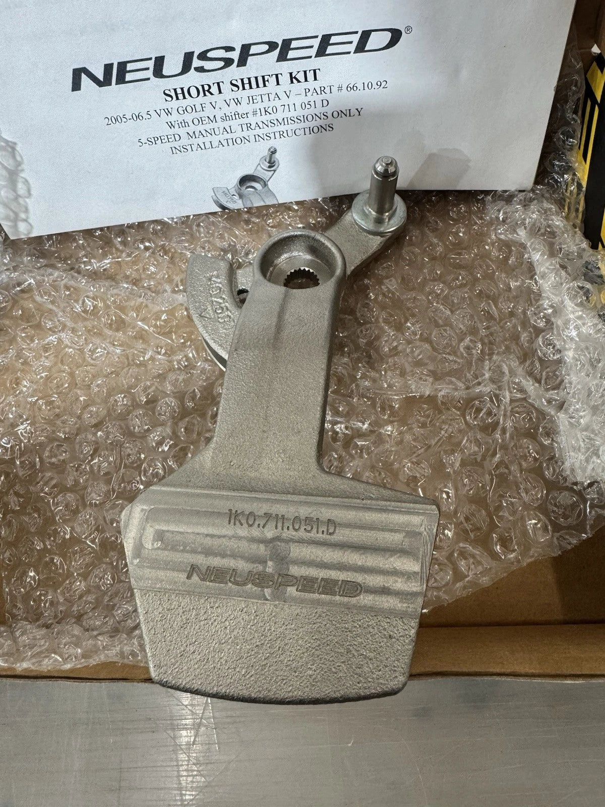 NEUSPEED Short Shifter - PQ35 5-Speed - NOS - CLEARANCE