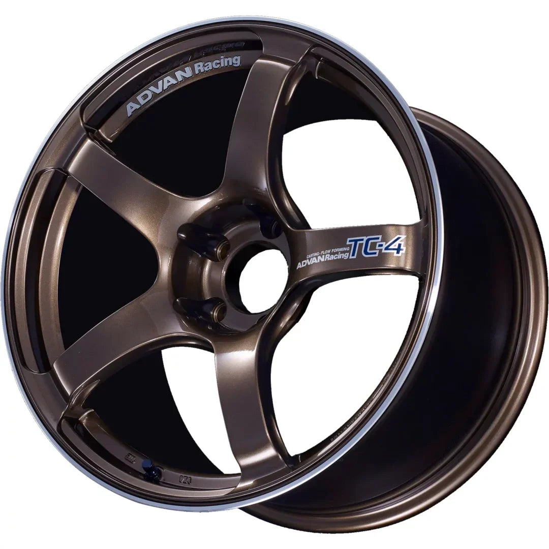 Advan TC4 16x7.5 / +35 Offset / 4x100 / 63mm Bore / Umber Bronze Metallic and Ring