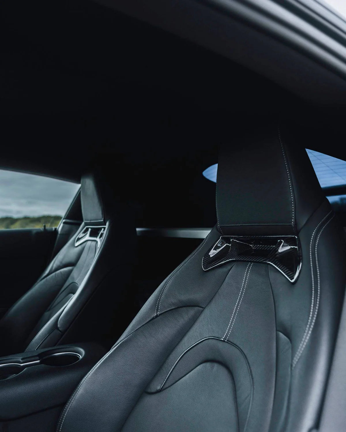 TRE Toyota Supra Pre-Preg Carbon Fiber Seat Insert Trims by TRE (2019+, J29)