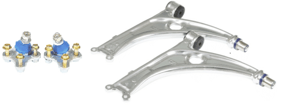 Racingline Front Alloy Control Arms With Bushes & Adjusting Ball Joints - VW MK5/MK6 Golf and Audi 8P A3/S3