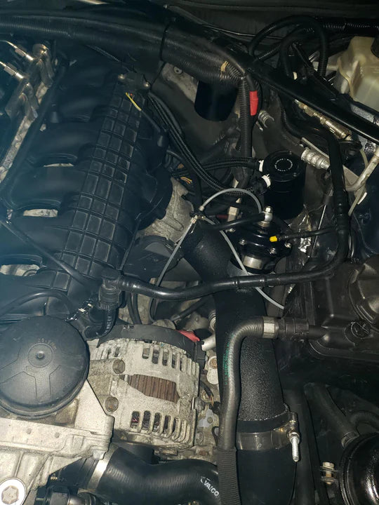 Burger Motorsports Charge Pipe for Relocated Intakes/335d Coolant Tank N54/N55 BMW 135i/335i E82/E90/E92