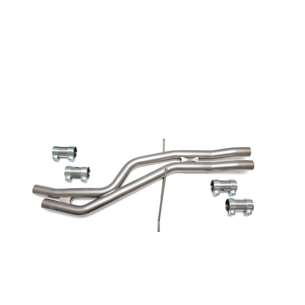 034 Motorsport RES-X Resonator Delete & X-Pipe B8 S4 3.0T