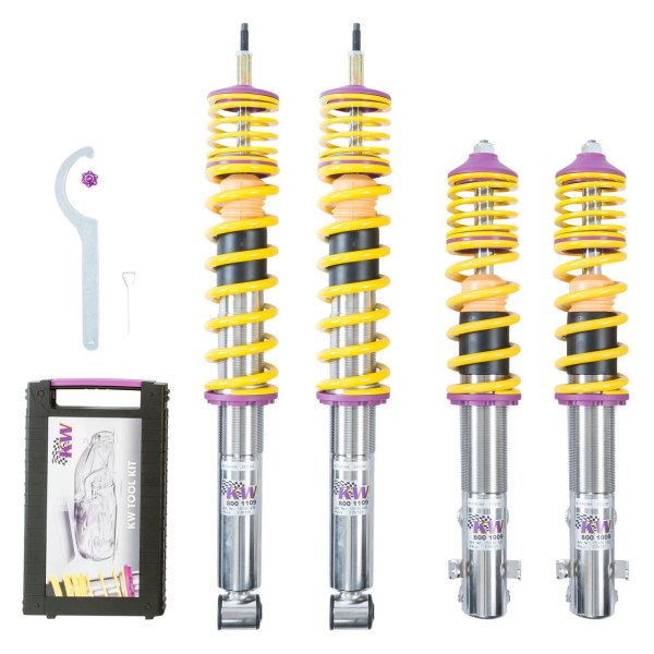 KW Inox-Line Coilover Kit V2 with Electronic Damper Cancellation Kit - MK8 GTI & 8Y S3 With DCC